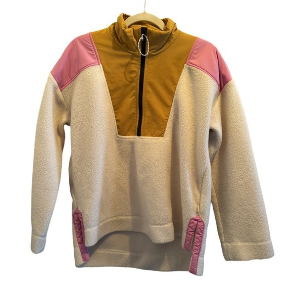 Free Assembly Jackets & Blazers - Free Assembly Women’s Half-Zip Mixy Popover Fleece Jacket/Shacket